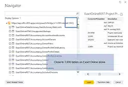 Over 1.000 Exact Online APIs available in Power BI including industry solutions.